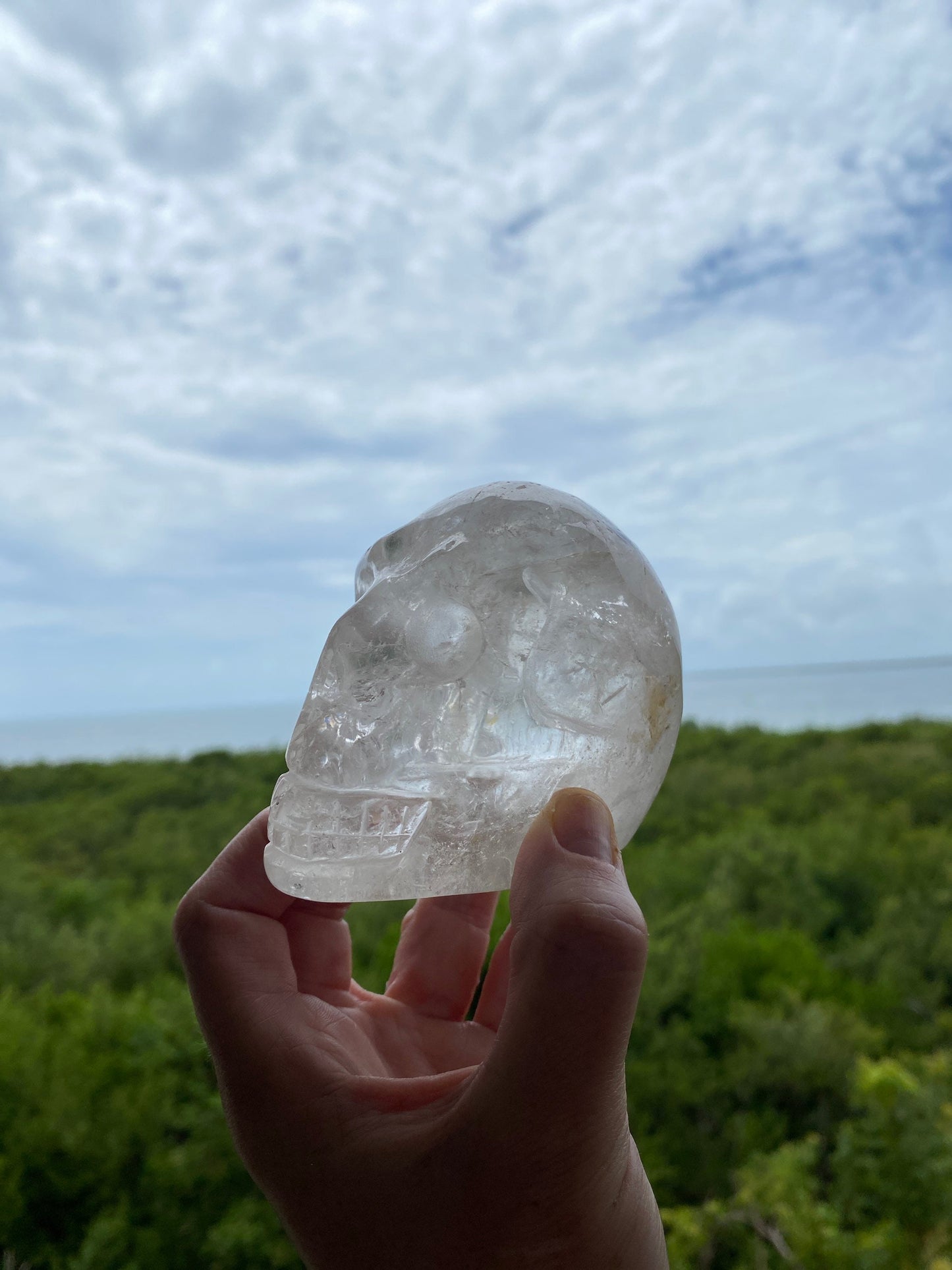 Clear Quartz Crystal Skull