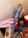 Sodalite Clear Quartz and Blue Kyanite Priestess Crystal Wand 9.5” Stunning