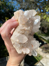 Pink Himalayan Quartz Multi Faceted 613 G