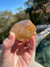 Golden Rutile Quartz Free Cut Natural Crystal 123 G