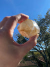 Golden Rutile Quartz Free Cut Natural Crystal 123 G