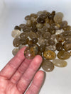 Gold Rultilated Quartz Crystal Tumble .50&quot; to 1.50&quot;