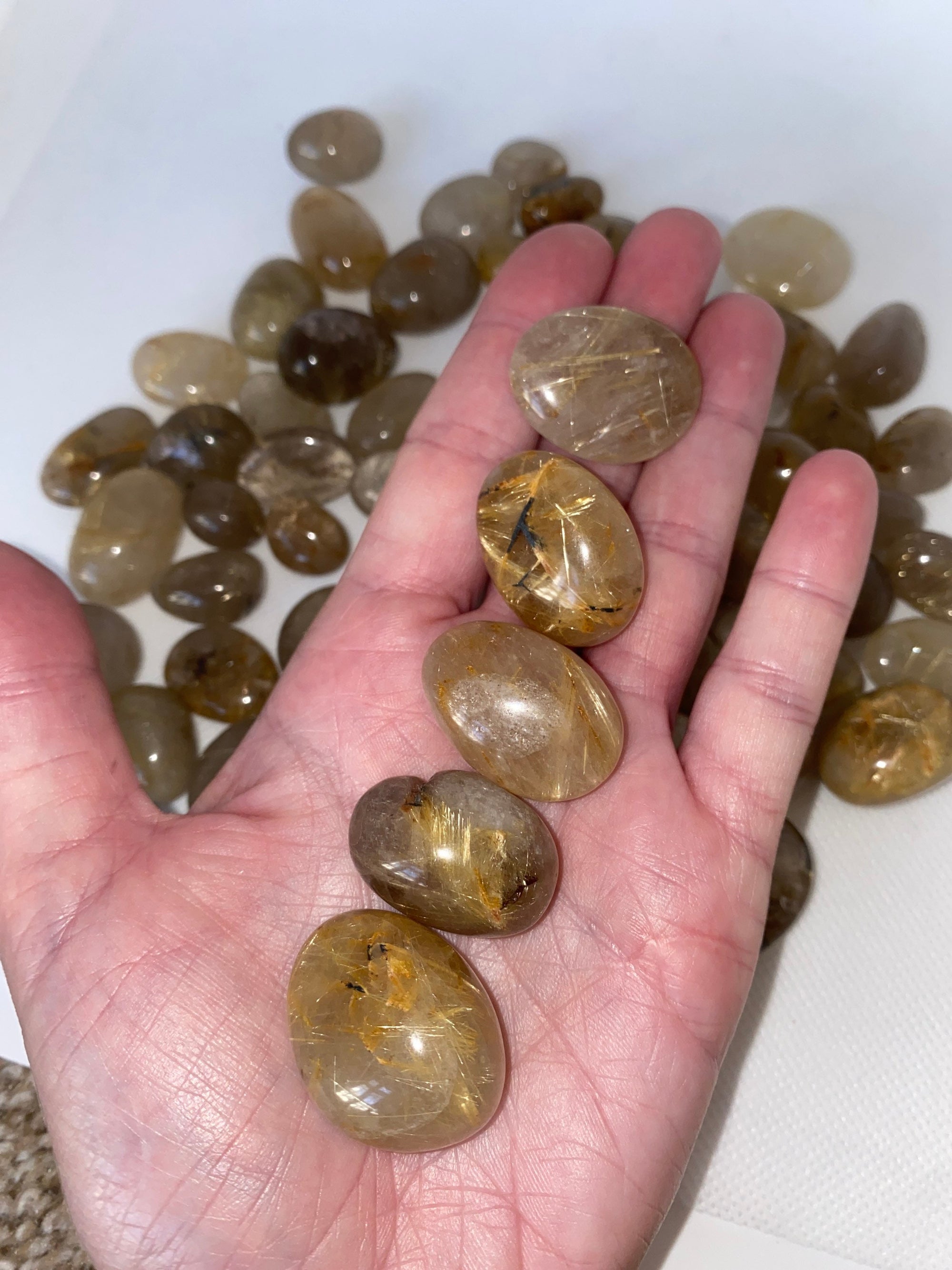 Rutilated Quartz Med - LG 1” - 2” each