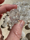 Rainbow Cracked Quartz Clear Quartz Tumbled Crystals 1-1.5” each